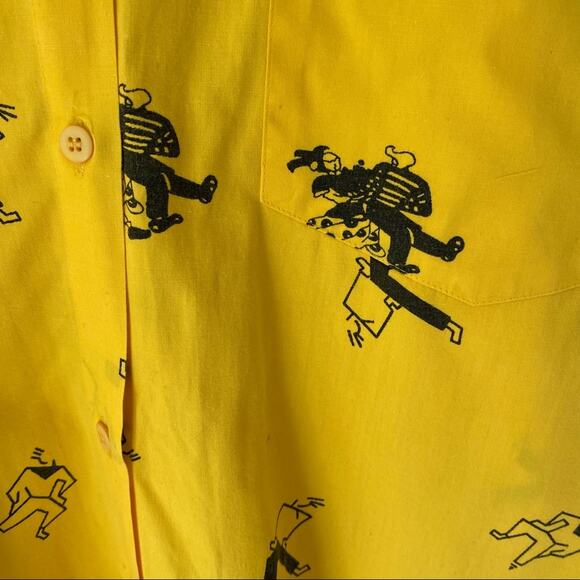 Vintage Instant Glamour Limited Yellow Dancer Top - Picture 5 of 8